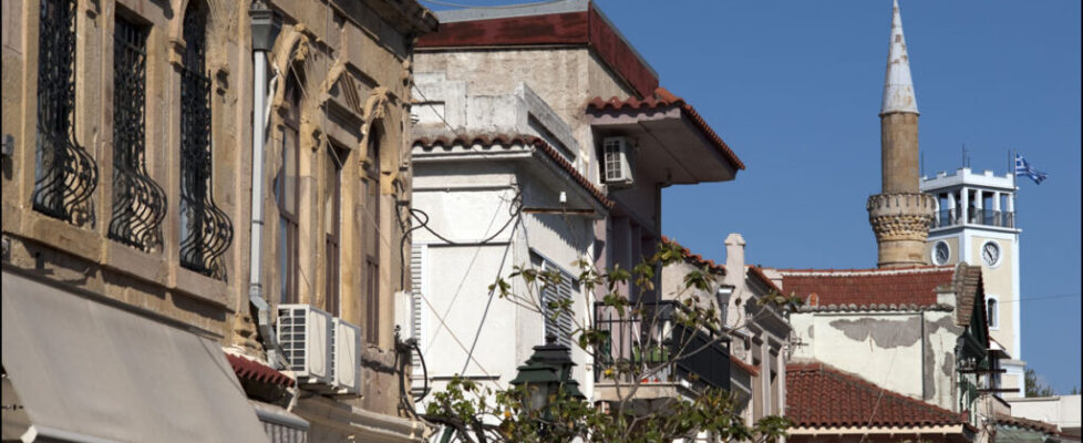 Yeni Mosque and Clocktower in Komotini, Thrace, Greece