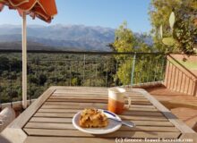 Breakfast at our Airbnb near Hania
