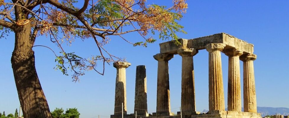 Ancient Corinth in the Peloponnese