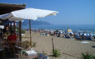 Glyfada Beach on Corfu