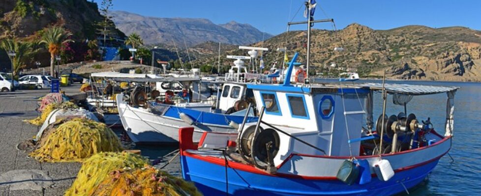 Fishing Boats in Agia Galini on Crete