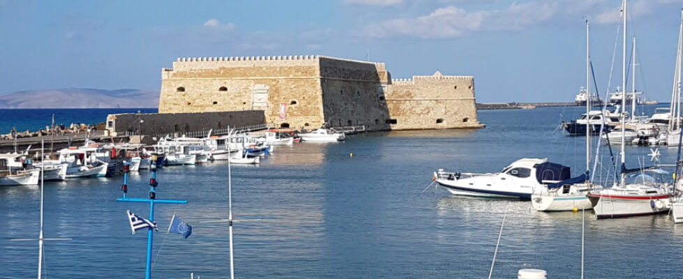 Irakleio's Harbour and Venetian Fortress