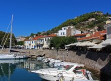 Port of Nafpaktos on Gulf of Corinth in Western Greece
