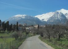Parnassus Mountains in Central Greece