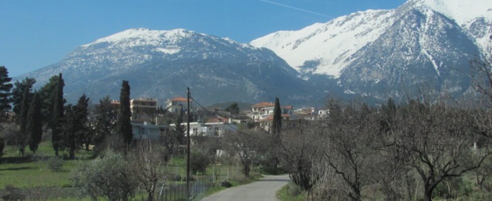 Parnassus Mountains in Central Greece