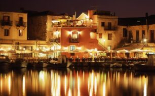 Rethymnon's Harbour at Night