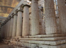 The Temple of Apollo Epikourios at Bassae on the Peloponnese in Greece