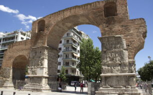 Arch of Galerius in Thessaloniki in Greece