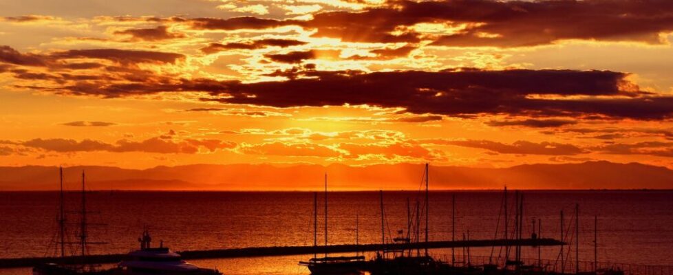 Thessaloniki Waterfront at Sunset
