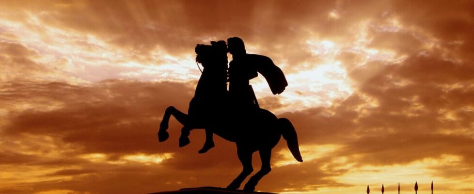 Statue of Alexander the Great on the Thessaloniki Waterfront at Sunset