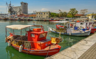 The Harbour at Volos in Thessaly