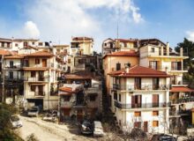 Arachova Village near Delphi in Central Greece