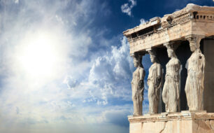The Erechtheion at the Athens Acropolis