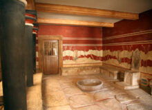 The Throne Hall at Knossos on Crete