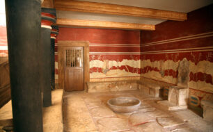The Throne Hall at Knossos on Crete
