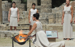 Ancient Olympia on the Peloponnese in Greece