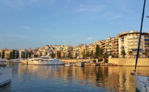 The Port of Piraeus in Greece