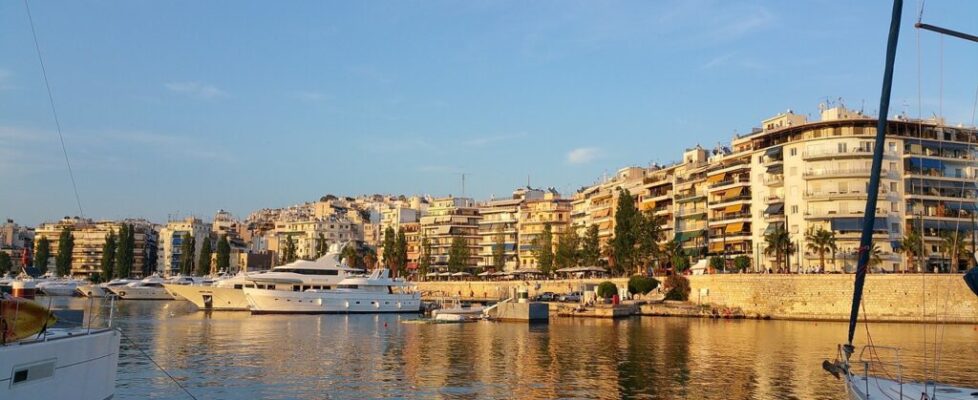 The Port of Piraeus in Greece