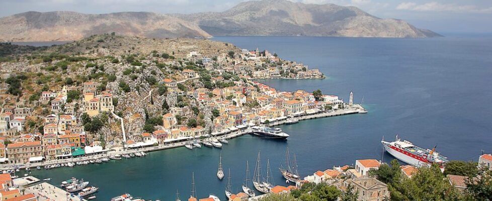 The Harbour at Symi in the Dodecanese