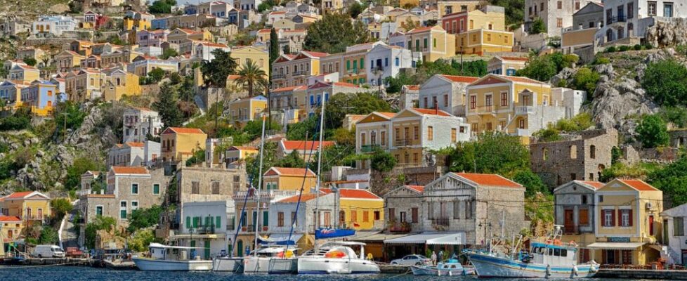 The Harbour at Symi in the Dodecanese