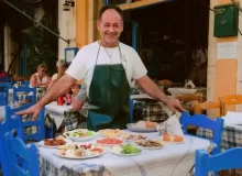 The Taverna O Meraklis on Symi