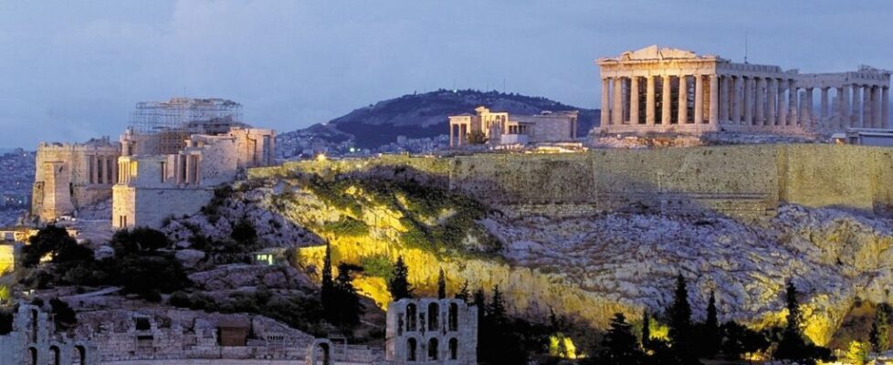 The Parthenon on the Acropolis in Athens