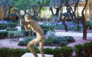 Outdoor Sculpture at the National Archaeological Museum in Athens