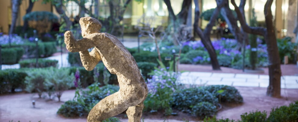 Outdoor Sculpture at the National Archaeological Museum in Athens