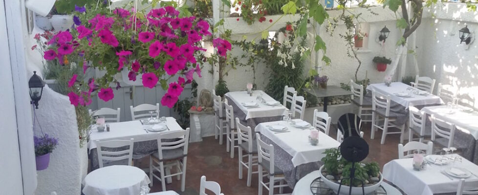Eva's Garden Restaurant on Mykonos